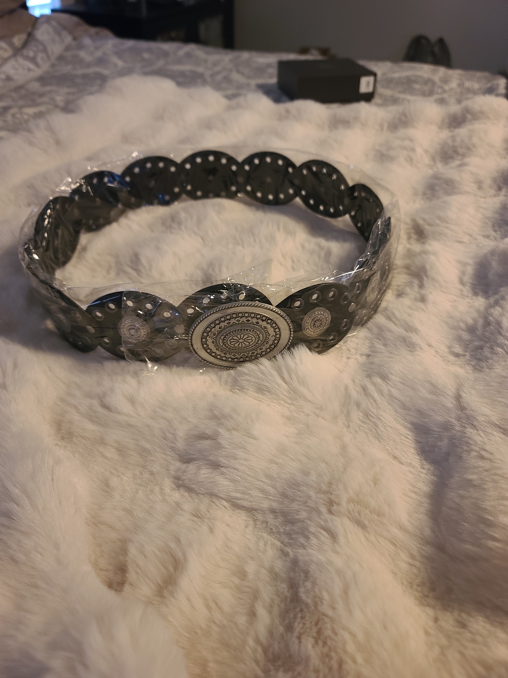 Black Western Concho Belt - Picture 4 of 6